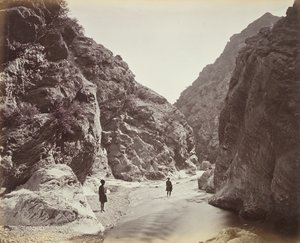 Das Ende der Schlucht, Blick zurück auf Ali Masjid
