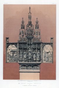 Ein geschnitztes Elfenbein-Triptychon, 19. Jahrhundert