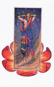 Ojira, an ihren Liebhaber, Illustration aus The Garden of Kama (and other lyrics from India), 1920