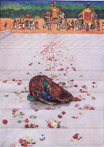 Lied des ergebenen Sklaven, Illustration aus "Der Garten von Kama" von John Byam Liston Shaw