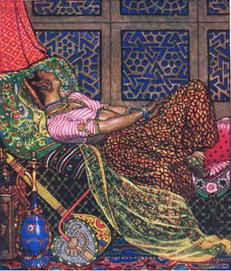 Zira in Gefangenschaft, Illustration aus The Garden of Kama (and other lyrics from India), 1920