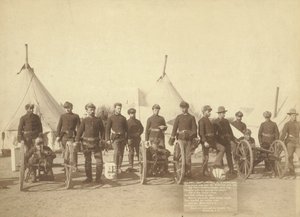Berühmte Batterie „E“ der 1. Artillerie