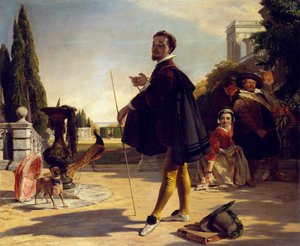 Shakespeare, Was ihr wollt, Akt II, Szene V von John Callcott Horsley