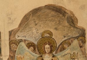 Studie der Wandmalereien im Kapitelhaus