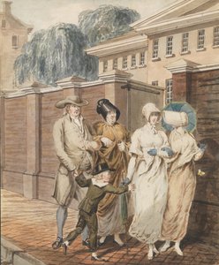Sonntagmorgen vor dem Arch Street Meeting House, Philadelphia, 1811-ca. 1813