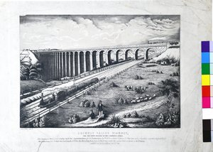 Crimple Valley Viadukt, York und North Midland Railway. Harrogate-Zweig von John Cass Birkinshaw
