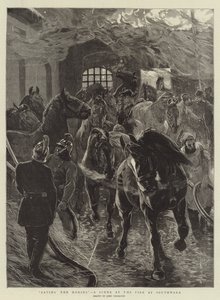 Rettung der Pferde, eine Szene beim Brand in Southwark von John Charlton