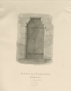 Armitage Kirche - Nordtür von John Chessell Buckler