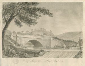 Kingsley - Brücke bei Froghall von John Chessell Buckler