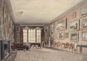 Die Galerie in Browsholme, in der Nähe von Clitheroe, Yorkshire von John Chessell Buckler