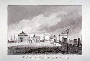 Mautstellen auf der Southwark Bridge, London, 1827