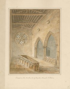 Wiltshire - Boyton Kirche - Kapelle, 1812 von John Chessell Buckler