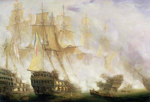 Die Schlacht von Trafalgar, ca. 1841 von John Christian Schetky