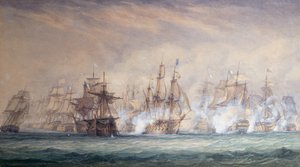 Die Schlacht von den Saintes von John Christian Schetky