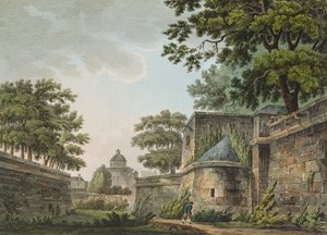 Inneres der Gräben der Bastille, 1809