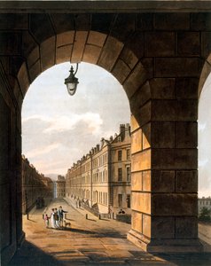 Straßenszene, Bath von John Claude Nattes