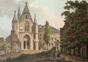 Das Collège de Navarre in Paris, graviert von I. Hill, 1809