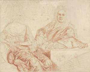 Porträt von Grinling Gibbons und seiner Frau von John Closterman