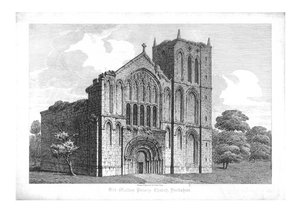 Old Malton Priory Kirche, Yorkshire, frühes 19. Jahrhundert
