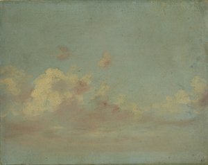 Wolkenstudie, um 1821-22