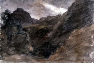 Eagle Crag, Borrowdale, 1806 (recto)