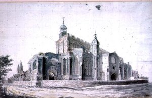 Kirche von East Bergholt: Außenansicht von Südwesten von John Constable
