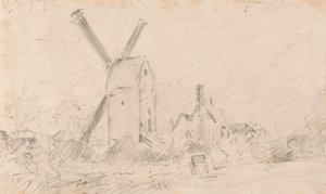 Landschaft mit Windmühle von John Constable