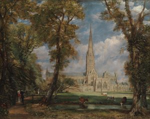 Kathedrale von Salisbury vom Bischofsgelände aus von John Constable