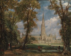 Kathedrale von Salisbury vom Bischofsgelände aus, ca. 1825 von John Constable