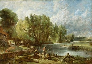 Die jungen Waltonianer - Stratford Mill, ca. 1819-25 von John Constable