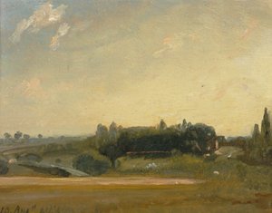 Blick auf das Pfarrhaus, East Bergholt, 1813