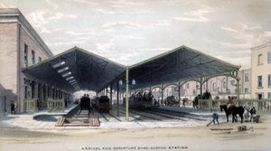 Ankunfts- und Abfahrtshalle, London, 1839