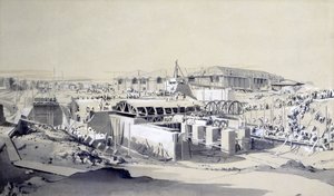 Bau des Stationary Engine House, Camden Town, 26. April 1837