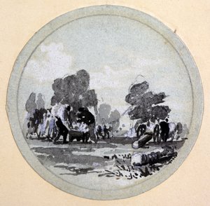 Reinigung, London & Birmingham Railway, ca. 1838 von John Cooke Bourne