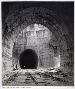Großer Lüftungsschacht, Kilsby Tunnel, Northamptonshire, 1838