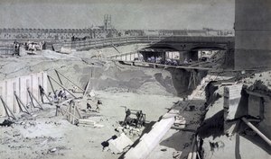 Hampstead Road Bridge, von der Camden-Seite, 16. August 1836