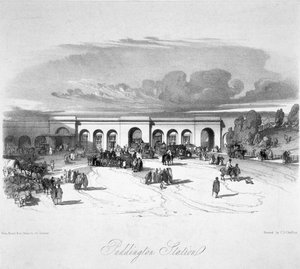Paddington Station, London, 1846