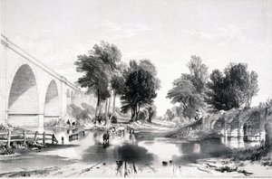 Viadukt über den Fluss Blythe, London & Birmingham Railway, 1839