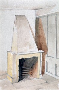 Kamin in einem der oberen Räume, Nr. 21 Austin Friars Street, City of London von John Crowther