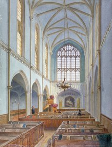 Innenansicht einer französischen protestantischen Kirche in St Martin