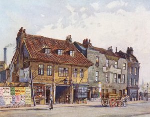 Verlorenes London: Häuser auf der Westseite der Church Street, Lambeth von John Crowther