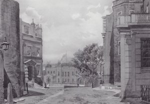 Verlorenes London: Whitehall Yard, Vanbrughs Haus im Hintergrund von John Crowther