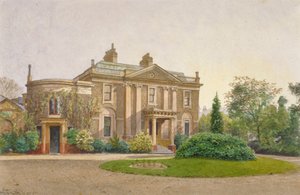 Ansicht der Vorderseite des Carroun House, South Lambeth Road, Lambeth, London, 1887 von John Crowther