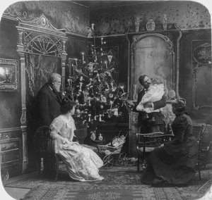 Was ist ein Zuhause ohne Liebe?, ca. 1900 (s/w Foto) von John D. Cress
