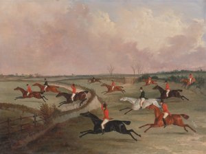 Die Quorn-Jagd in vollem Galopp: Zweite Pferde, ca. 1835 von John Dalby