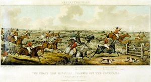 Die ersten zehn Minuten, The Leicestershires, graviert von Henry Alken von John Dean (after) Paul