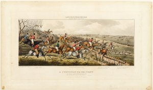 Ein Kampf um den Start, Platte eins aus The Leicestershire Hunt