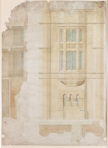 Entwurf für ein Oriel-Fenster, Holme Eden