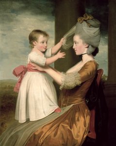 Porträt von Elizabeth Mortlock (geb. 1756) und ihrem Sohn John Mortlock der Jüngere, 1779