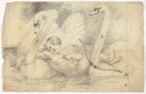 Amor und Schwäne von John Downman